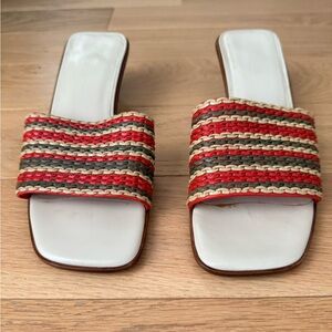 Cole Haan Leather Woven Women's Slide Sandals